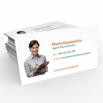 Wizytówki 500 sztuk Folia softouch ekskluzywna