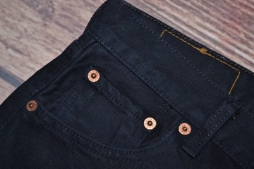 LEVIS 501 LEGENDARY STRAIGHT BLACK SPODNIE JEANS MEN 30/30