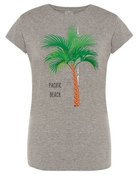 T-Shirt damski nadruk palma Pacific Beach R.XL