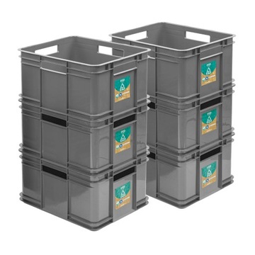 6x Pojemnik Skrzynia transportowa ECO LINE EUROBOX