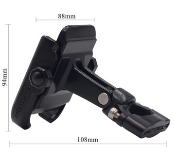 ДЕРЖАТЕЛЬ ДЛЯ МОТОТЕЛЕФОНА 4,5-7 ДЮЙМОВ MOTOWOLF АЛЮМИНИЕВЫЙ