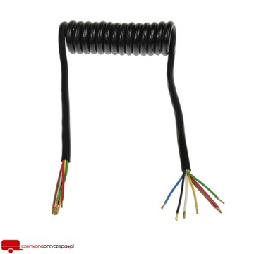 Przewód SPIRALNY 7 żył kabel przyczepy SPIRALA 180