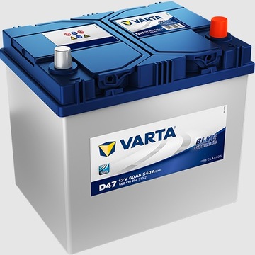 Akumulator VARTA BLUE D47 60Ah 540A 62Ah 63Ah