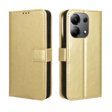 Dla Xiaomi Redmi Note 13 4G Skórzany portfel z teksturą Crazy-horse