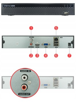 МОНИТОРИНГ 7 КАМЕР 5MPX IP POE SWITCH TUBE HDD 4TB