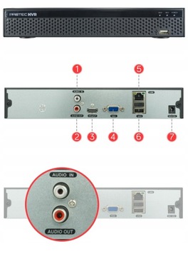 МОНИТОРИНГ 8 КАМЕР PROTEC IP POE SWITCH TUBE