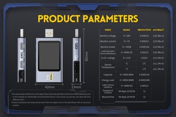 FNIRSI-FNB58 USB-тестер Вольтметр Амперметр с Bluetooth