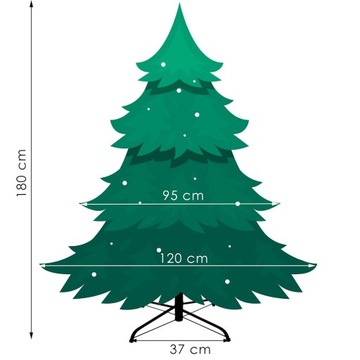 Искусственная елка из полиэтилена 180 см. Как настоящая кавказская ель ПРЕМИУМ + БЕСПЛАТНО