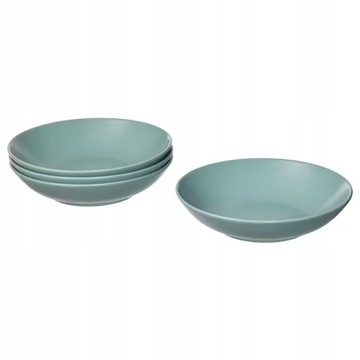 IKEA FARGKLAR Talerz głęboki matowy 23cm 4szt