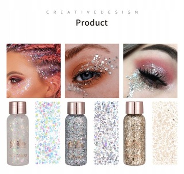 With Smear Spoon Multifunctional Eye Glitter