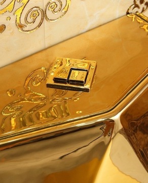 Компактный унитаз DIAMENT GOLD - SWISS MEYER GOLD - ГОРИЗОНТАЛЬНЫЙ СЛИВ