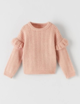 ZARA KIDS SWETER RÓŻOWY KLASYCZNY PROSTY 80 1HAP