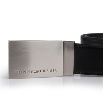 Pasek Tommy Hilfiger 4W1 Dwustronny 40/100 2 Klamry ETUI PUDEŁKO