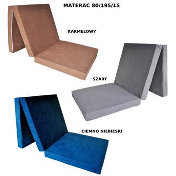 MATERAC ROZKŁADANY SKŁADANY 15x80x195 +Torba FIMEX