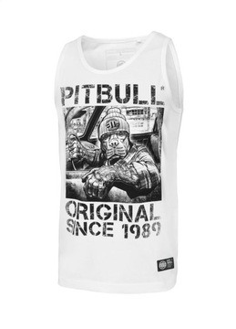 Męski Tank Top Pitbull Koszulka Slim Fit Drive Bezrękawnik z Nadrukiem