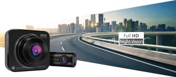 Видеорегистратор Navitel AR280 Dual FHD спереди и сзади