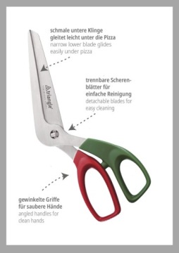 ТРЕУГОЛЬНЫЕ НОЖНИЦЫ ДЛЯ ПИЦЦЫ