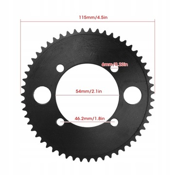 2 шт. задняя звездочка 25H 55T 54 мм подходит для 47cc