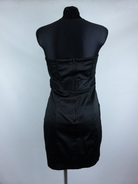 H&M satynowa sukienka mini z kieszonkami / 38