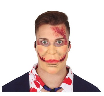 Maska lateksowa - Pan Smile na Halloween