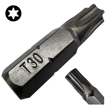 BIT KOŃCÓWKA DO WKRĘTAREK TX30 25mm GWIAZDKOWY TORX COBIT 1szt