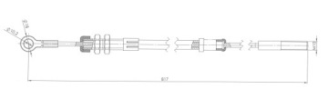 Трос ручника PPR-CIA-04283