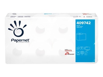 PAPERNET Papier toaletowy biały 8 szt 409742