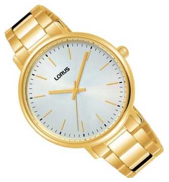 Klasyczny zegarek damski Lorus RG268RX9 Złoty na bransolecie + GRAWER