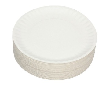 TALERZYKI TALERZE PAPIEROWE JEDNORAZOWE 22cm 100SZ