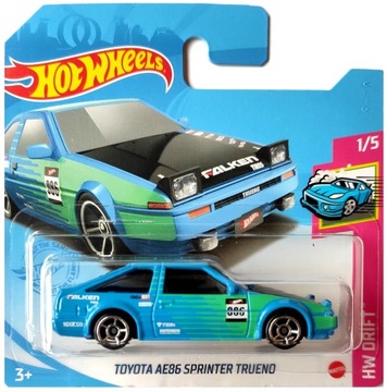 HOT WHEELS TOYOTA AE86 SPRINTER TRUENO HW DRIFT 1/5 1:64 NOWY !!!