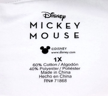 Bluza damska z kapturem DISNEY Myszka Mickey Miki r. 1X Plus size kieszeń