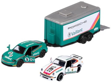 MAJORETTE Porsche Taycan Turbo S Przyczepa + 934