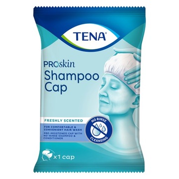 Tena Shampoo Cap - czepek myjący włosy z odżywką