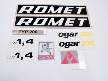 ROMET OGAR 200 zestaw komplet naklejek naklejka #2