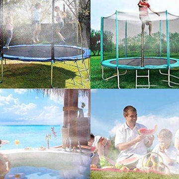 Спринклер на батуте длиной 12 м с регулируемым переключателем и 30 кабельными стяжками