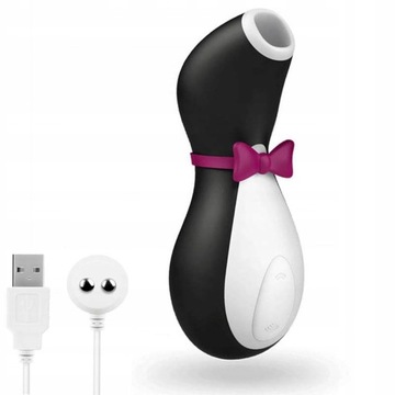 Стимулятор клитора Satisfyer Pro Penguin Next Generation, черный и белый