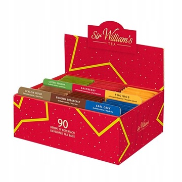Подарочный набор чая Sir Williams Presenter 90 пакетиков MIX