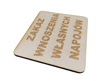 Знак, запрещающий приносить в бар свои напитки