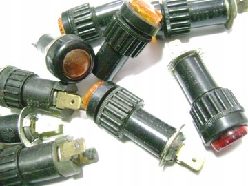 KONTROLKA pomarańczowa żółta stary typ Z WOJSKA