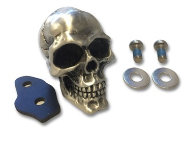 METALOWA CZASZKA ORNAMENT OLD SCHOOL OZDOBA SKULL
