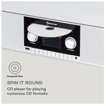 AUNA CONNECT CD MKII ИНТЕРНЕТ-РАДИО CD FM BT MP3 DAB+ SPOTIFY