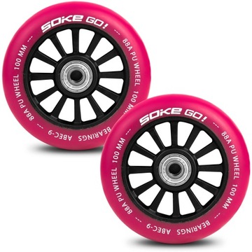 KÓŁKA DO HULAJNOGI WYCZYNOWEJ 100mm ABEC-9 MOCNE SKATE PARK 2 SZTUKI
