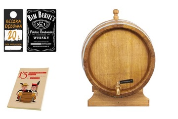 Beczka dębowa 20L na whisky bimber wino nalewki (z Atestem PZH)