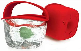 VIT ICE KRIOTERAPEUTYCZNY PRZYRZĄD DO MASAŻU KOSTKĄ LODU CZERWONY
