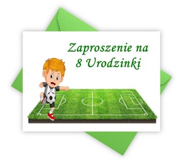 ZAPROSZENIA NA 8 URODZINY ÓSME PIŁKA NOŻNA