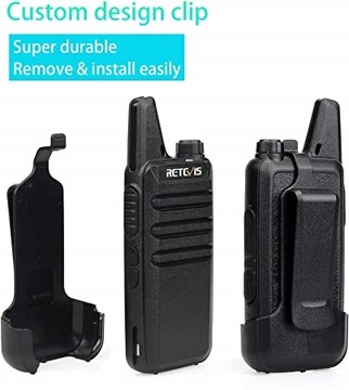 Retevis RT622 Walkie Talkie, Мини-портативные рации, PMR446, 3 км, VOX