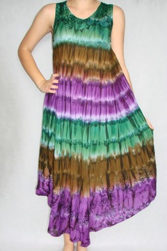 BOHO piękna sukienka indyjska długa XL/XXL