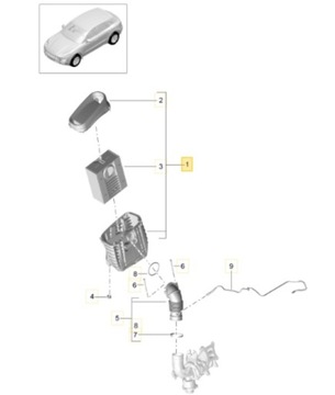 FILTR VZDUCHU PORSCHE OE 95B129620