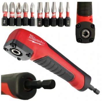 MILWAUKEE UDAROWA NASADKA KĄTOWA ADAPTER +10 BITÓW