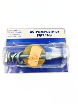 Oś z przepustnicą gaźnika Fiat 126p nadwymiar 6.8 mm